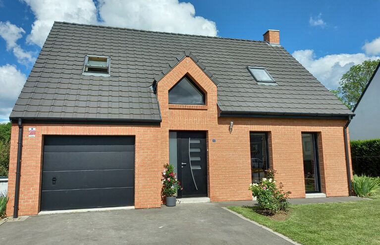 Porte de garage isoline motorisée à refoulement plafond motorisée